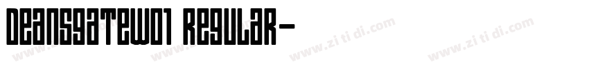 DeansgateW01 Regular字体转换